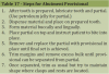 Table 17. Steps for Abutment Provisional